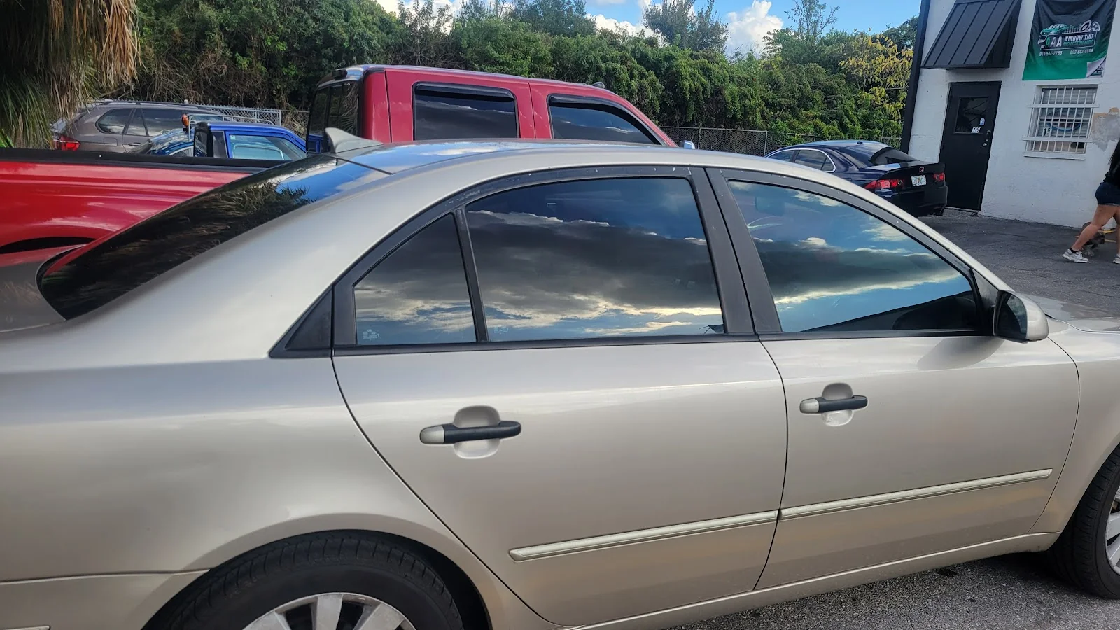 Inside Aaa Window Tint, LLC — shop interior and work bay